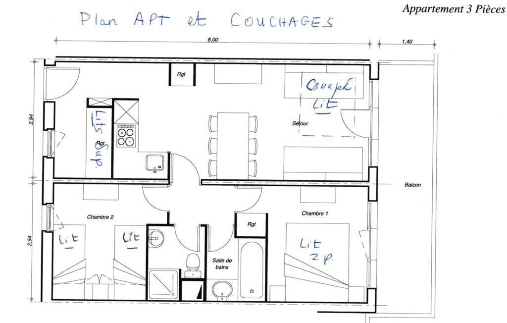  Appartement La Plagne - Les Coches  