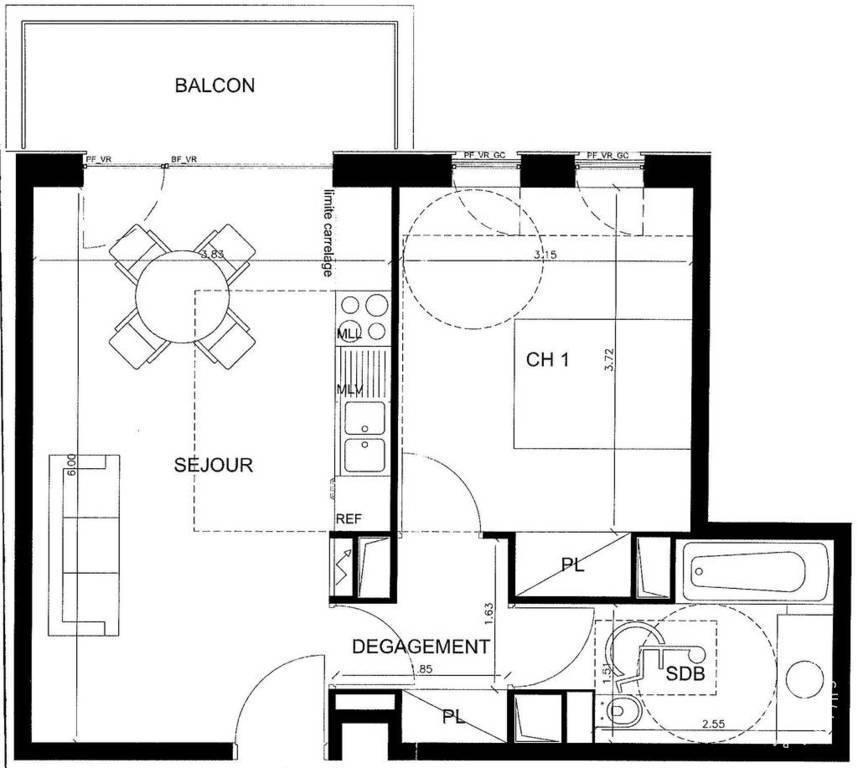 Appartement a louer boulogne-billancourt - 2 pièce(s) - 44 m2 - Surfyn