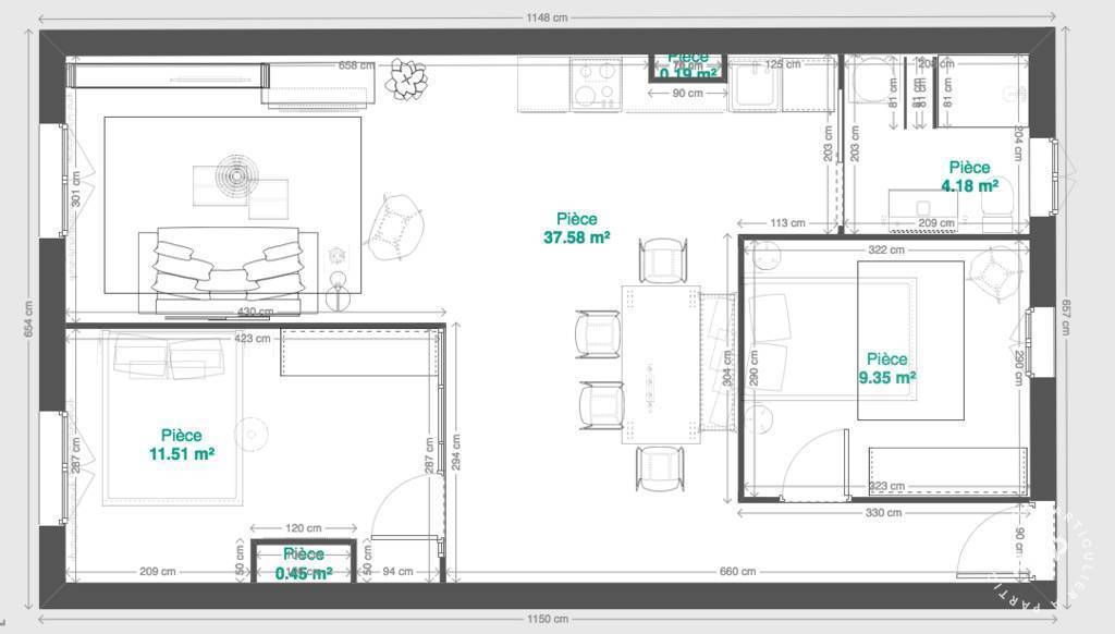 Location appartement 3 pièces Aix-en-Provence (13)