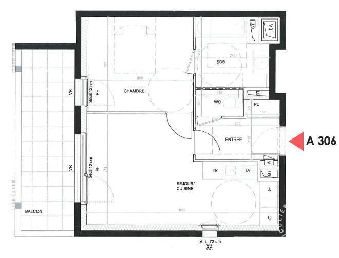 Location appartement 2 pièces Lyon 8e