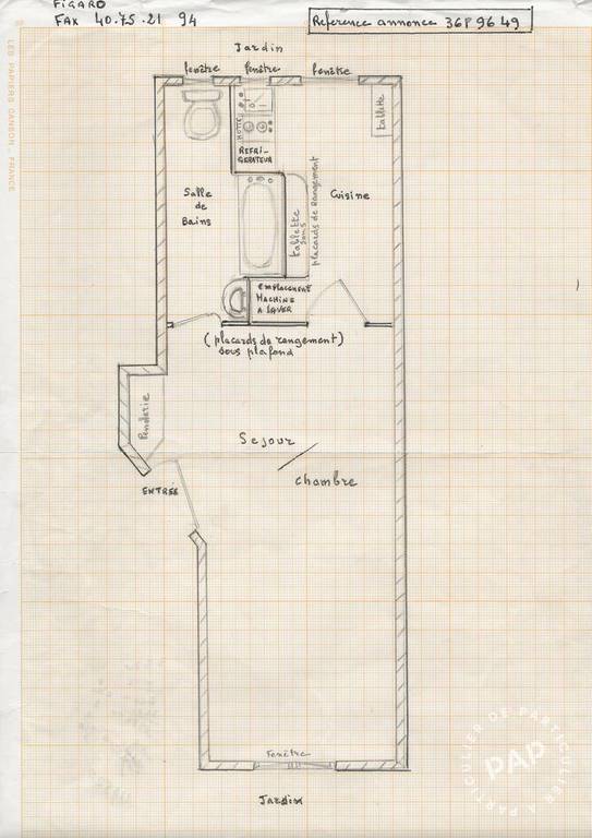 Location appartement studio Courbevoie (92400)