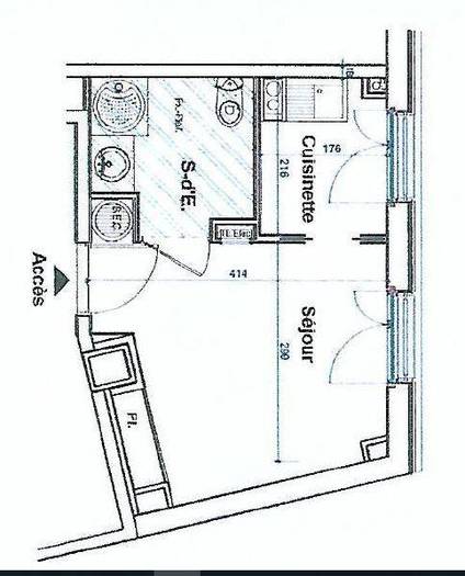 Location appartement 2 pièces Paris 15e
