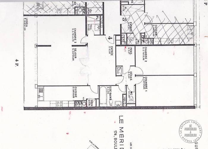 Location appartement 4 pièces Paris 14e