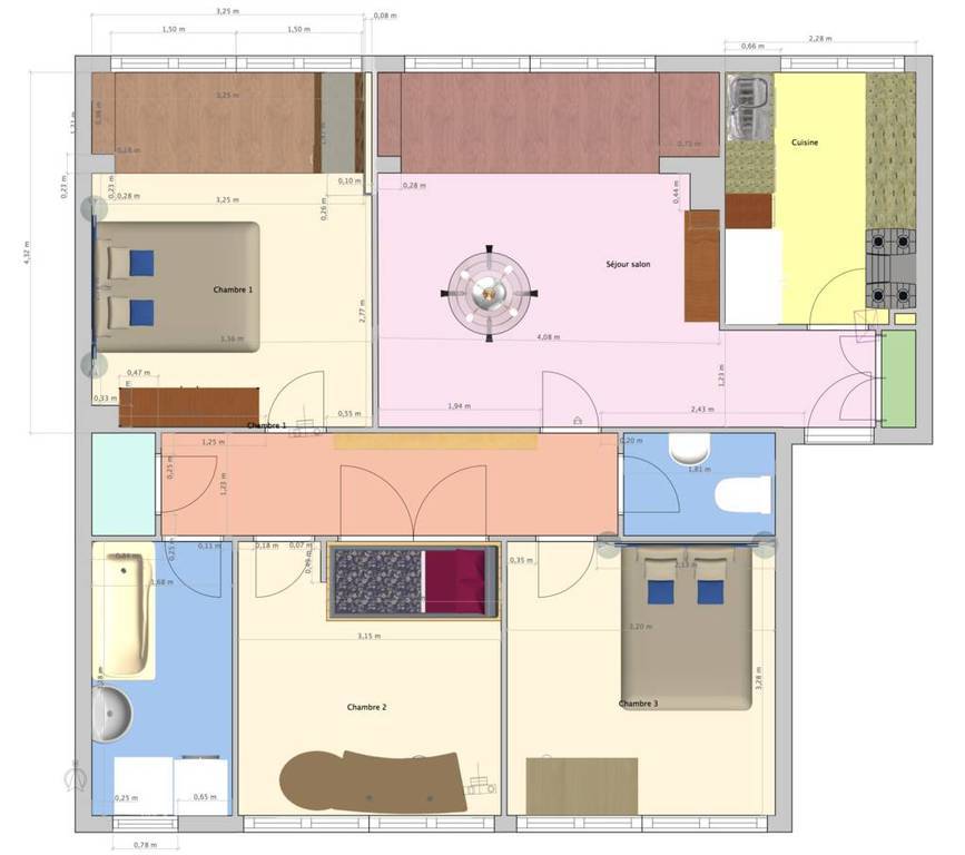 Vente appartement 4 pièces Paris 15e