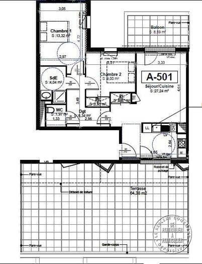 Vente appartement 3 pièces Tours (37)