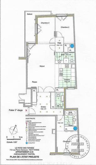 Location appartement 4 pièces Paris 17e