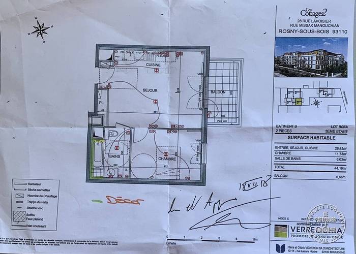 Vente appartement 2 pièces Rosny-sous-Bois (93110)
