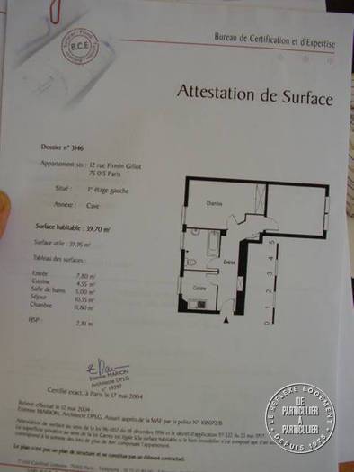 Vente appartement 2 pièces Paris 15e