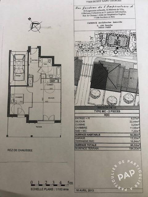 Vente Appartement Ferrieres-En-Brie (77164) 50 m² 235.000 €