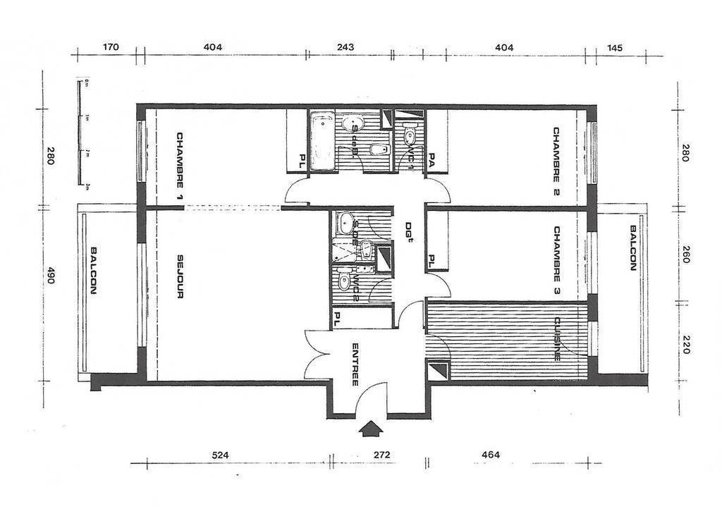 Vente appartement 4 pièces Paris 17e