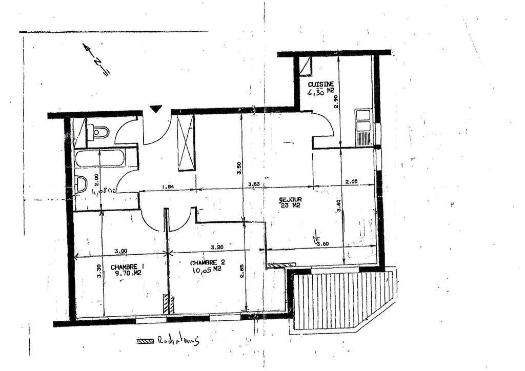 Vente appartement 3 pièces Cergy (95)
