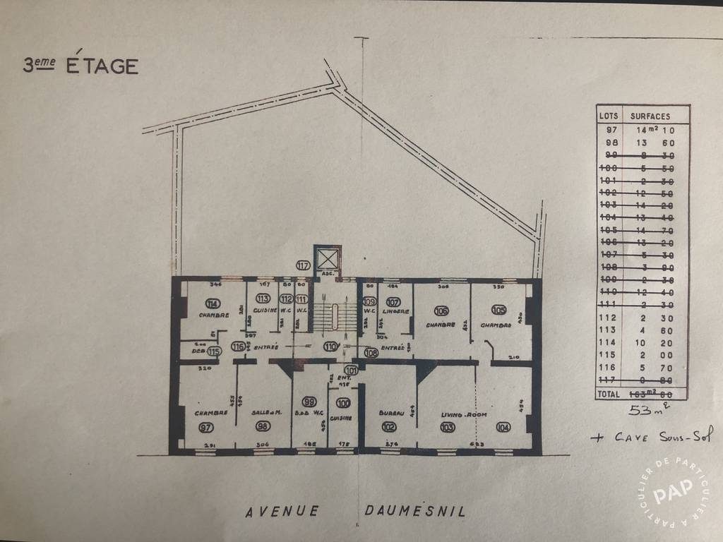 Vente appartement 3 pièces Paris 12e