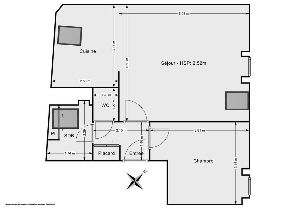 Vente appartement 2 pièces 49 m² Conflans-Sainte-Honorine ...