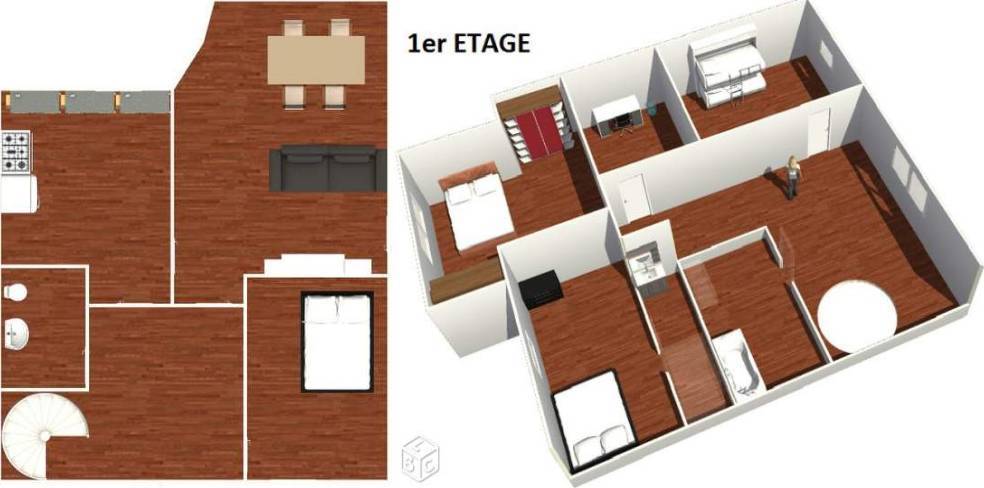 Location appartement 5 pièces Noisiel (77186)