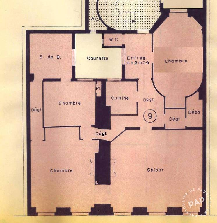 Location appartement 5 pièces Paris 9e