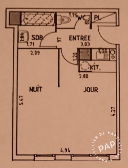Vente appartement studio Asnières-sur-Seine (92600)