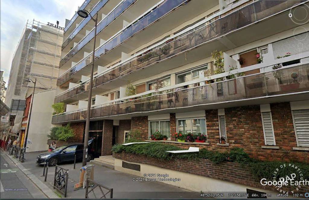 Location appartement studio Paris 20e