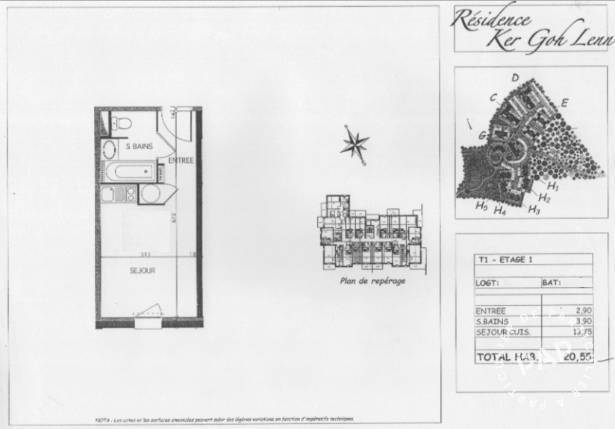 Vente appartement studio Vannes (56000)