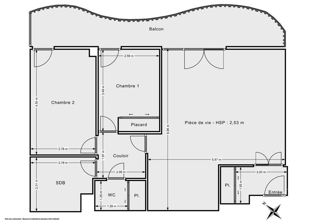 Vente Appartement Castelnau-Le-Lez (34170) 71&nbsp;m² 259.000&nbsp;&euro;