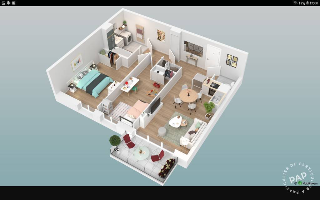 Appartement a louer clamart - 3 pièce(s) - 61 m2 - Surfyn