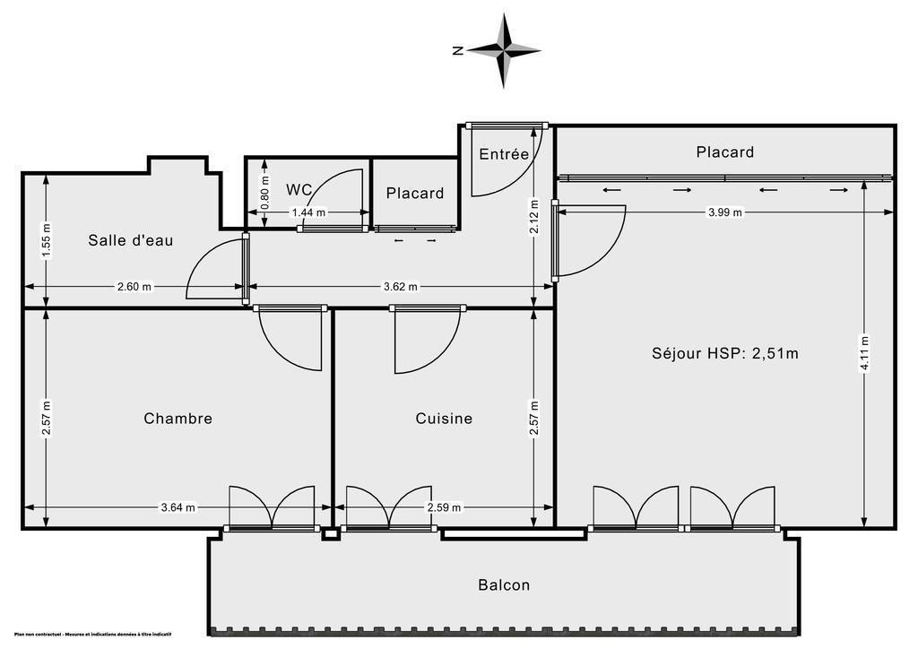 Vente Appartement Bondy (93140) 45&nbsp;m² 149.000&nbsp;&euro;
