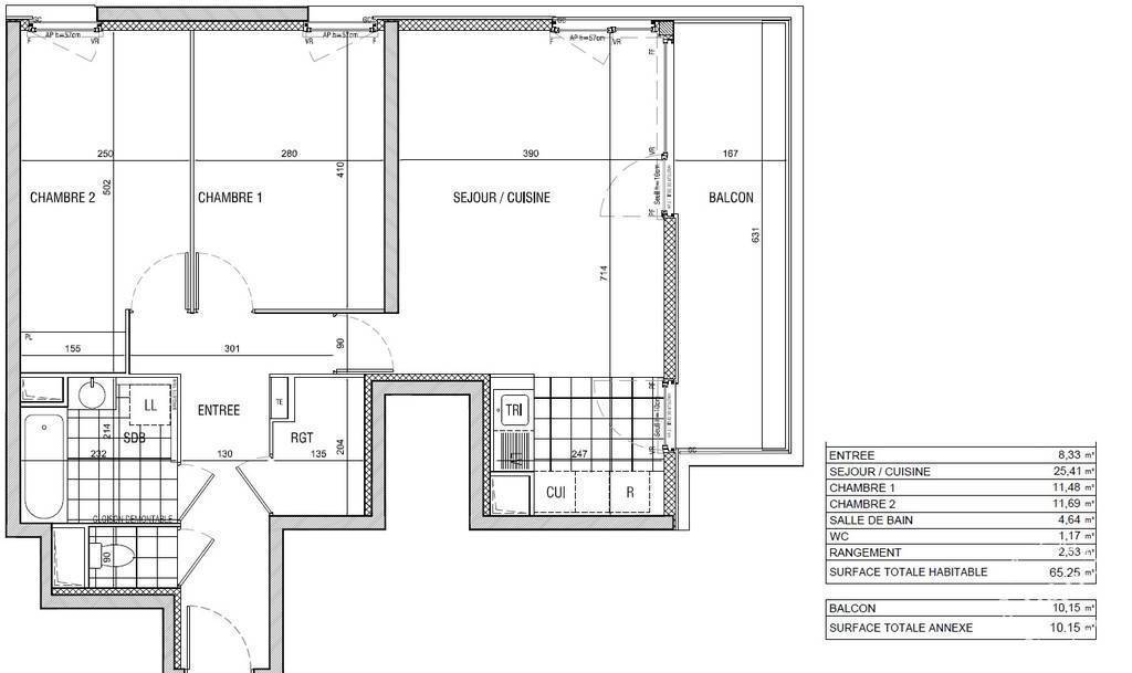 Vente Appartement Gif-Sur-Yvette (91190) 65&nbsp;m² 349.000&nbsp;&euro;