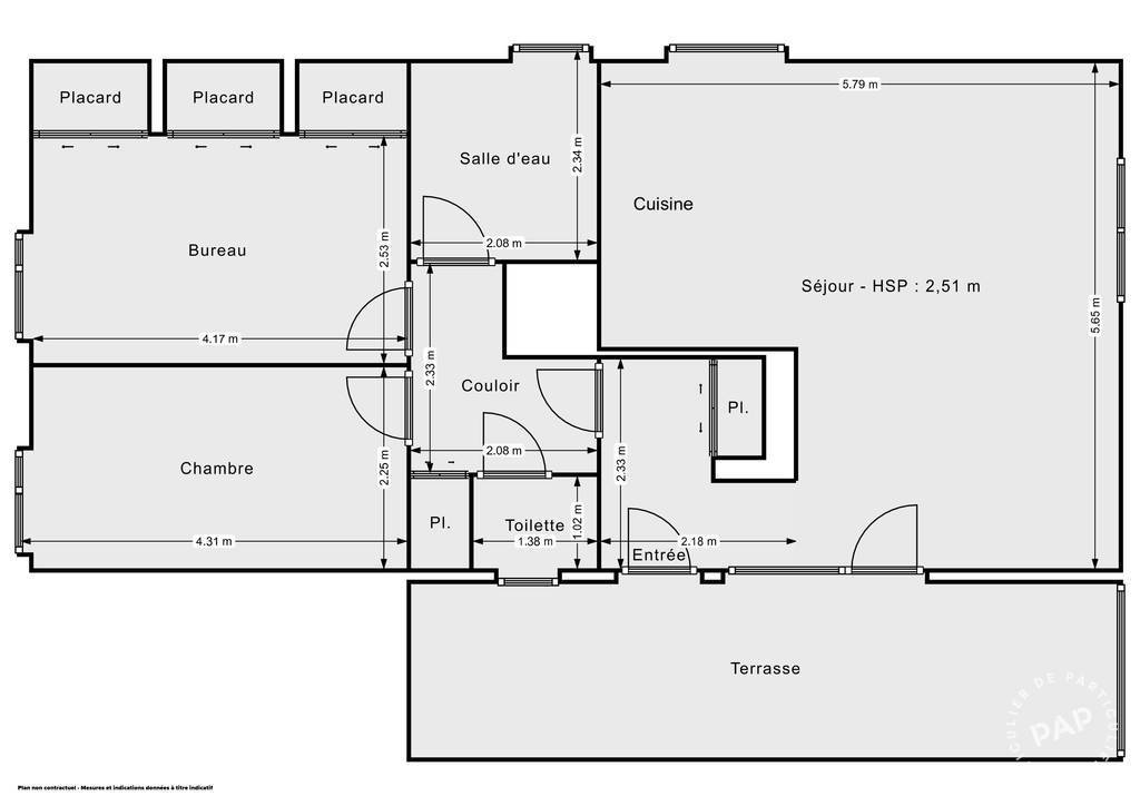 Vente Appartement Beauzelle (31700) 63&nbsp;m² 240.000&nbsp;&euro;