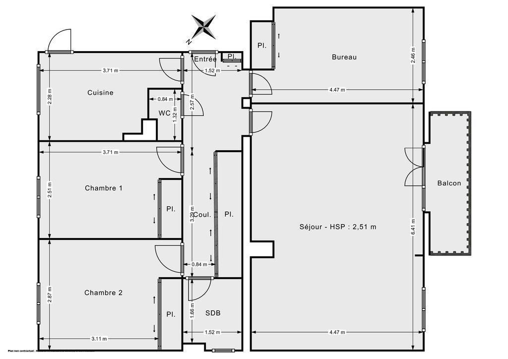 Vente Appartement Le Vésinet (78110) 78&nbsp;m² 460.000&nbsp;&euro;