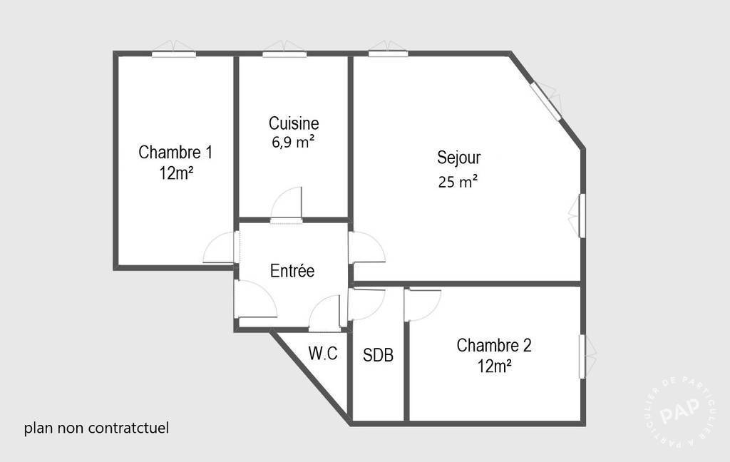 Vente Appartement Paris 14E (75014) 66&nbsp;m² 689.000&nbsp;&euro;