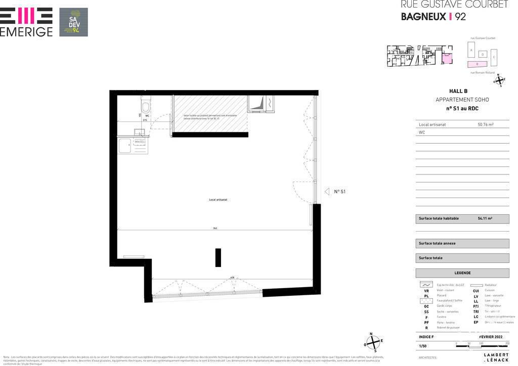 Vente Local commercial Bagneux Appartement De 68M2 Et Espace Bureau En Rdc 68&nbsp;m² 531.000&nbsp;&euro;