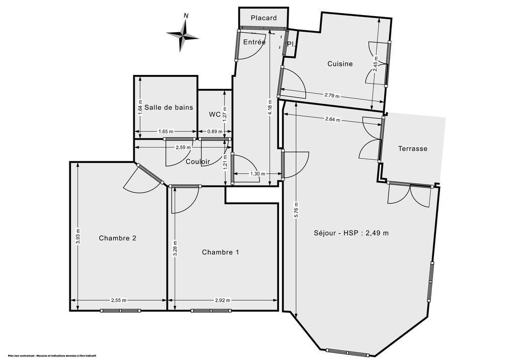 Vente Appartement Le Plessis-Robinson (92350) 61&nbsp;m² 330.000&nbsp;&euro;