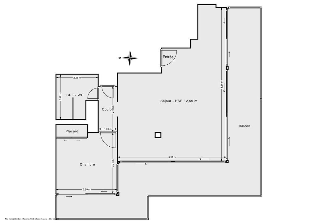 Vente Appartement Nice (06100) 54&nbsp;m² 285.000&nbsp;&euro;