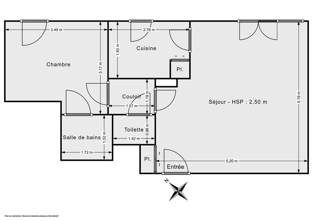 Vente Appartement Montévrain (77144) 47&nbsp;m² 250.000&nbsp;&euro;