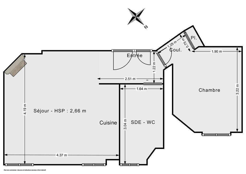 Vente Appartement Paris 20E (75020) 35&nbsp;m² 355.000&nbsp;&euro;