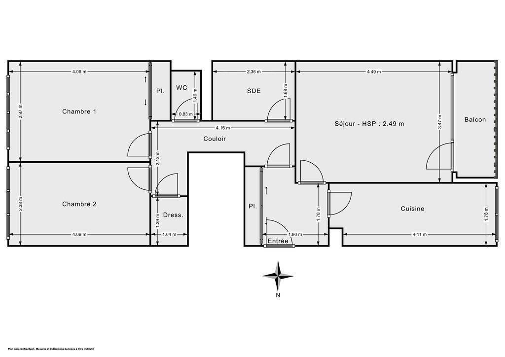 Vente Appartement -Balcon -Cave 62&nbsp;m² 79.000&nbsp;&euro;