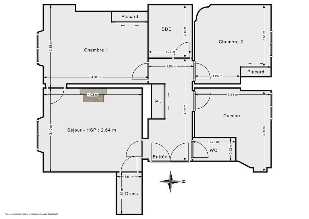Vente Appartement Levallois-Perret (92300) 58&nbsp;m² 610.000&nbsp;&euro;
