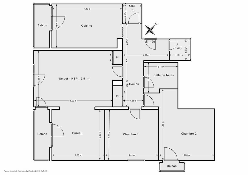 Vente Appartement Gaillard (74240) 83&nbsp;m² 269.500&nbsp;&euro;