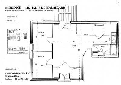 Vente appartement 3 pièces 60 m² Bagnères-De-Luchon (31110) - 90.000 €