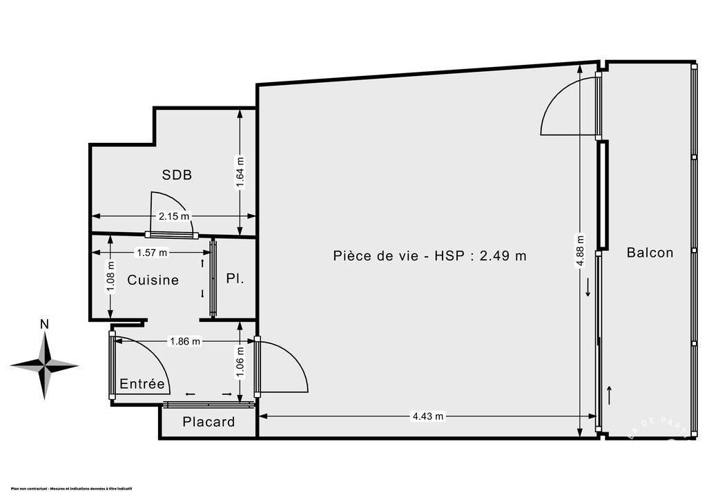Vente Appartement Paris 13E (75013) 28&nbsp;m² 286.000&nbsp;&euro;