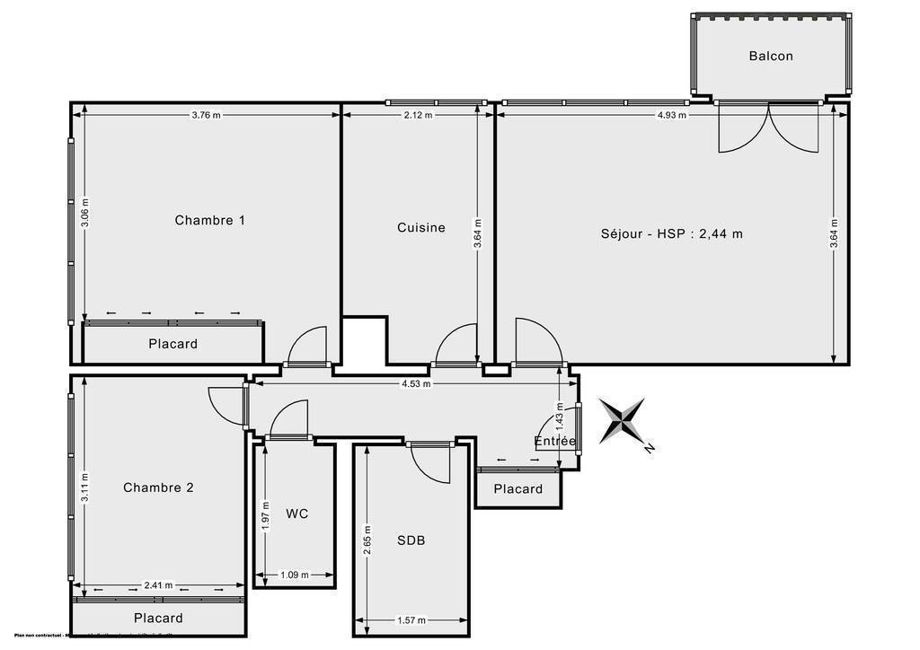 Vente Appartement Bagnolet (93170) 65&nbsp;m² 320.000&nbsp;&euro;