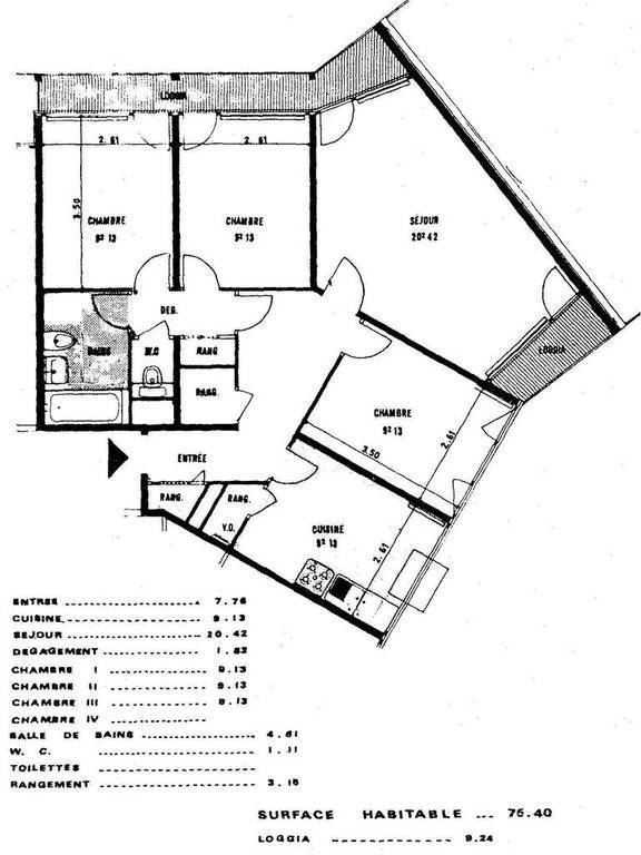 Location appartement 4 pièces 77 m² Créteil (94000) 77 m² 1.571