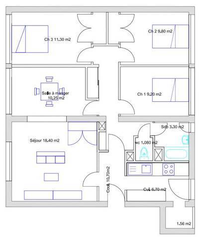Vente appartement 5 pièces 85 m² Yerres (91330) - 220.000 €