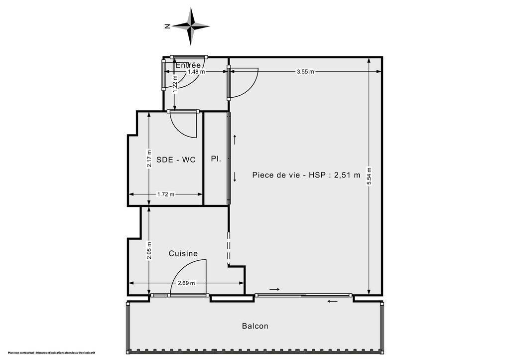 Vente Appartement Cagnes-Sur-Mer (06800) 31&nbsp;m² 155.000&nbsp;&euro;