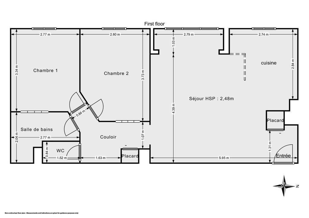 Vente Appartement Colombes (92700) 57&nbsp;m² 305.000&nbsp;&euro;