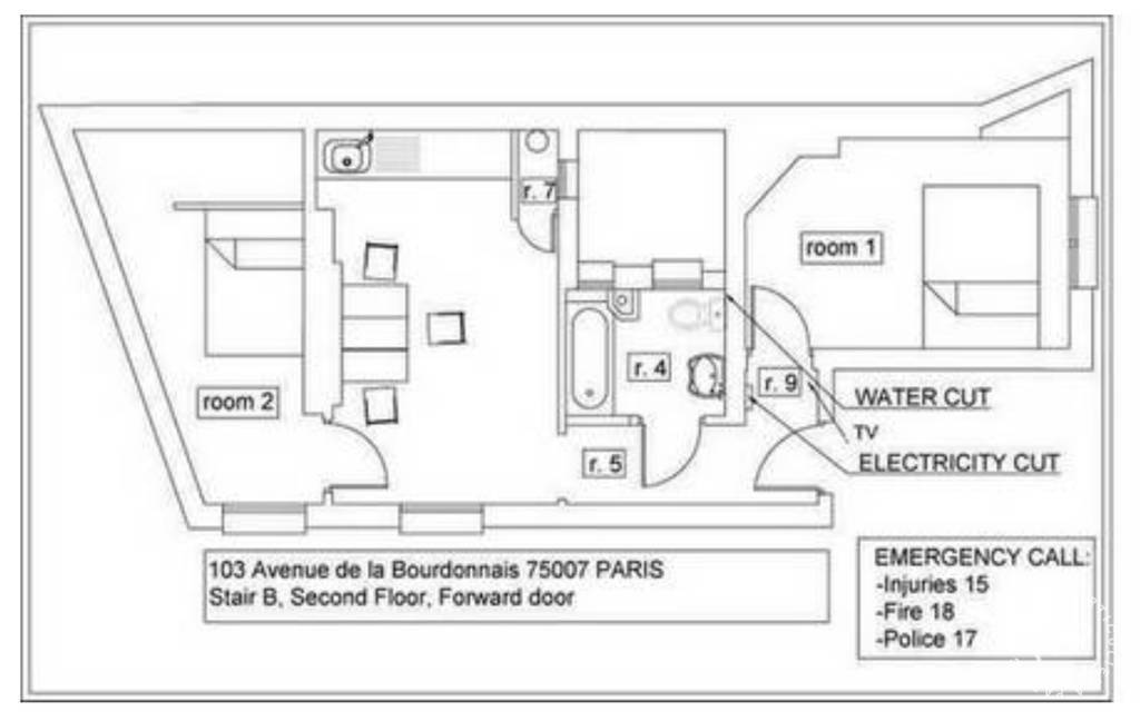 Appartement a louer paris-7e-arrondissement - 1 pièce(s) - 38.3 m2 - Surfyn