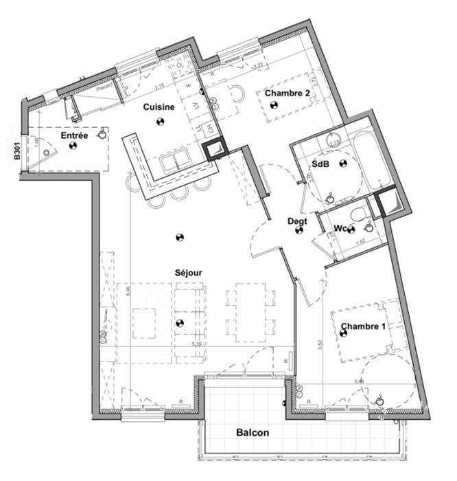 Vente appartement 3 pièces Aulnay-sous-Bois (93600)