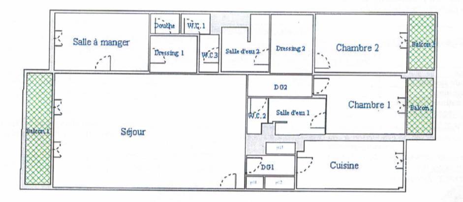 Appartement 123&nbsp;m²