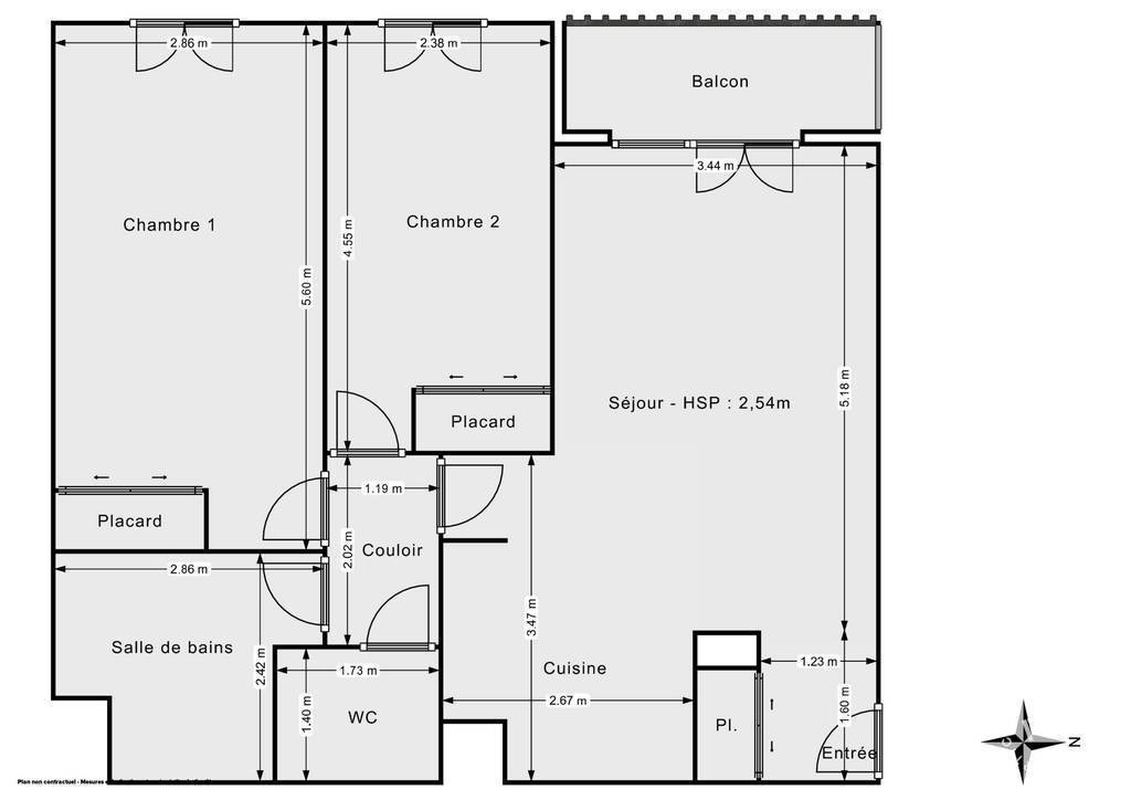 Vente Appartement Le Blanc-Mesnil (93150) 62&nbsp;m² 290.000&nbsp;&euro;