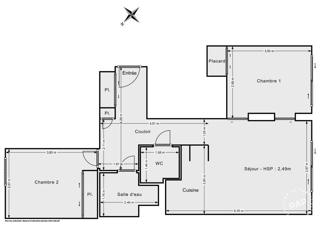 Vente Appartement Écully (69130) 59&nbsp;m² 315.000&nbsp;&euro;
