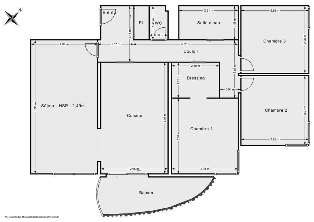 Vente Appartement Massy (91300) 79&nbsp;m² 223.000&nbsp;&euro;
